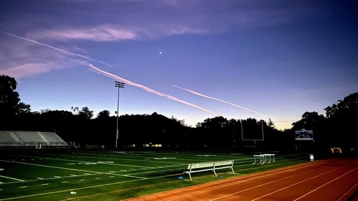 Sunrise on the track